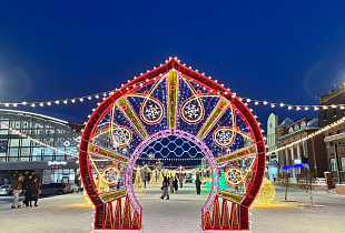 Барнаул сияет огнями: как подготовился к Новому году Центральный район