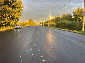 Работы на нечетной стороне Павловского тракта в сторону улицы Сиреневая завершены