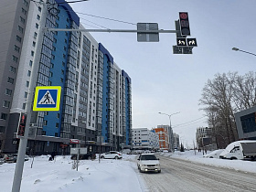 В Барнауле запустили два новых светофора  