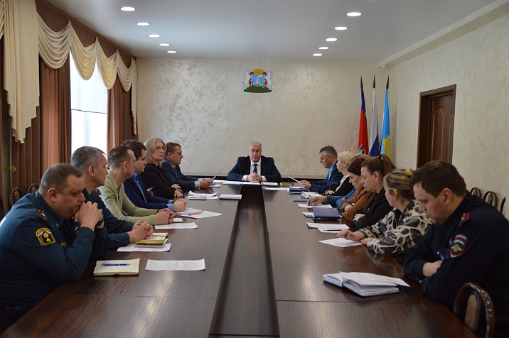 В администрации Октябрьского района состоялась штабная противопаводковая тренировка